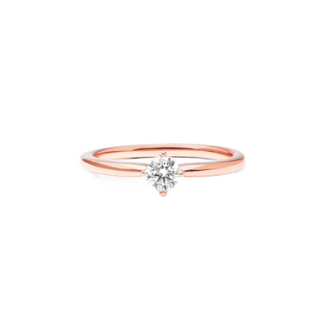 Anel  De Diamante Solitario noivado  em Ouro 18k luxo