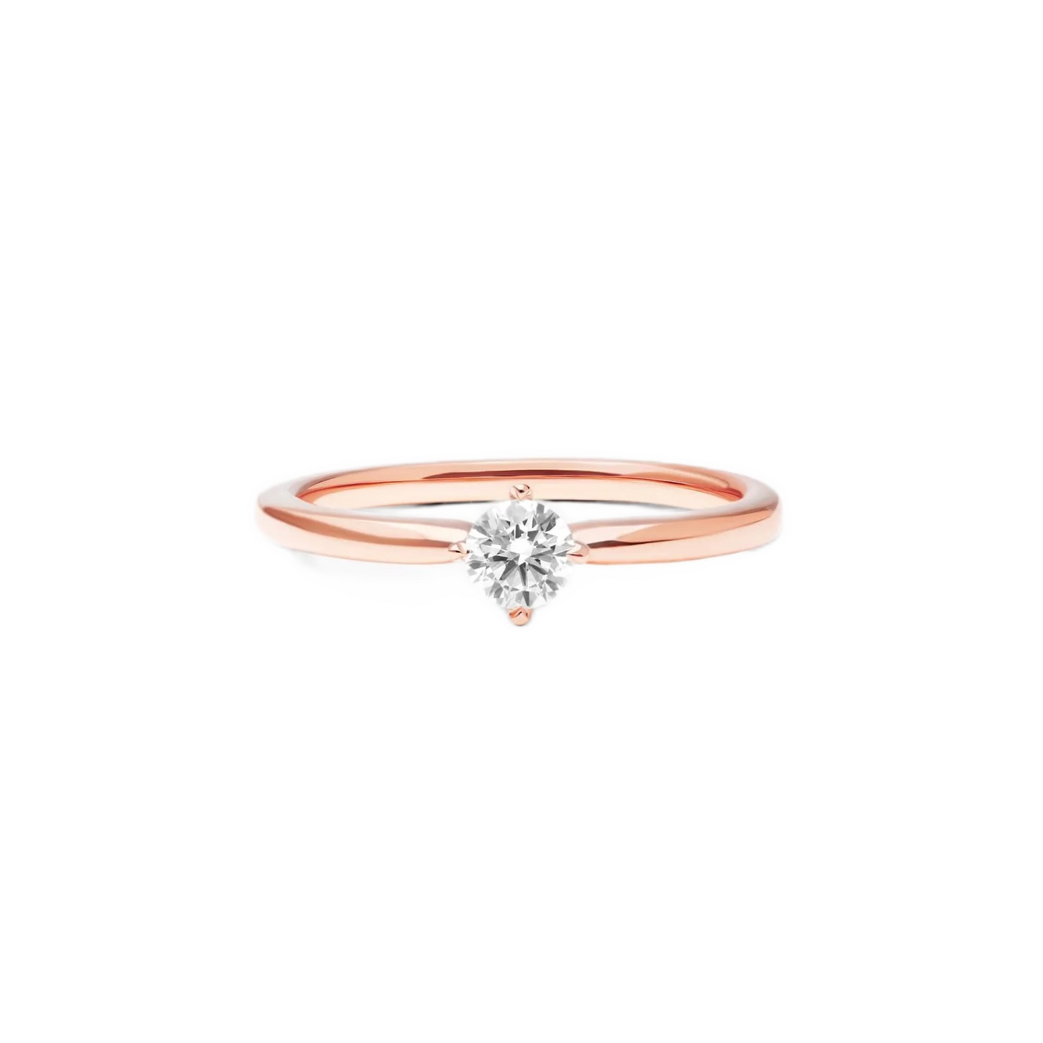 Anel  De Diamante Solitario noivado  em Ouro 18k luxo