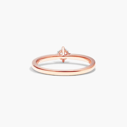 Anel  De Diamante Solitario noivado  em Ouro 18k luxo