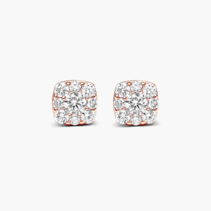 Brinco de  Ouro 18k feminino  Diamantes lumens Luxo