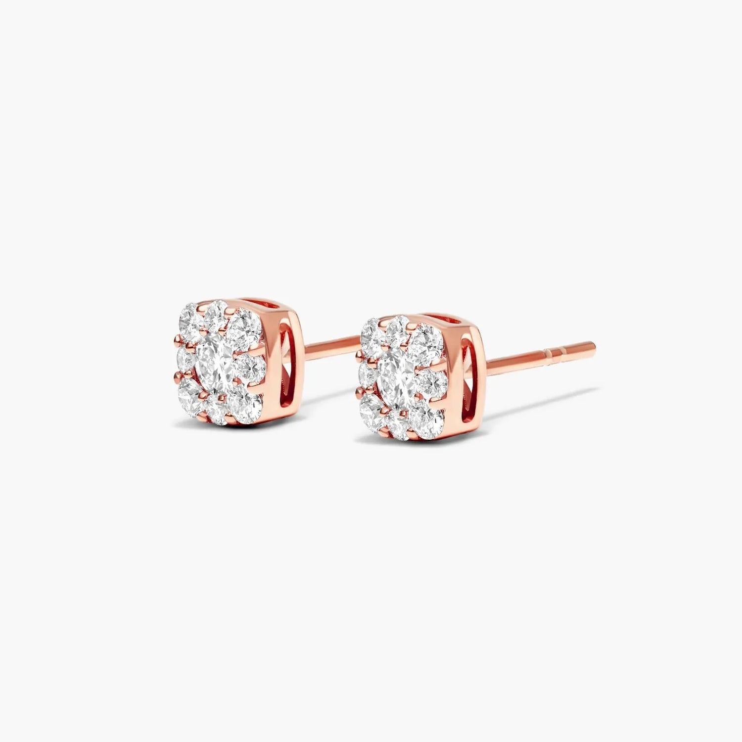 Brinco de  Ouro 18k feminino  Diamantes lumens Luxo