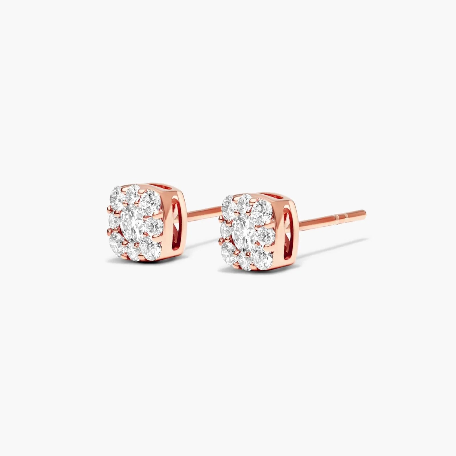 Brinco de  Ouro 18k feminino  Diamantes lumens Luxo
