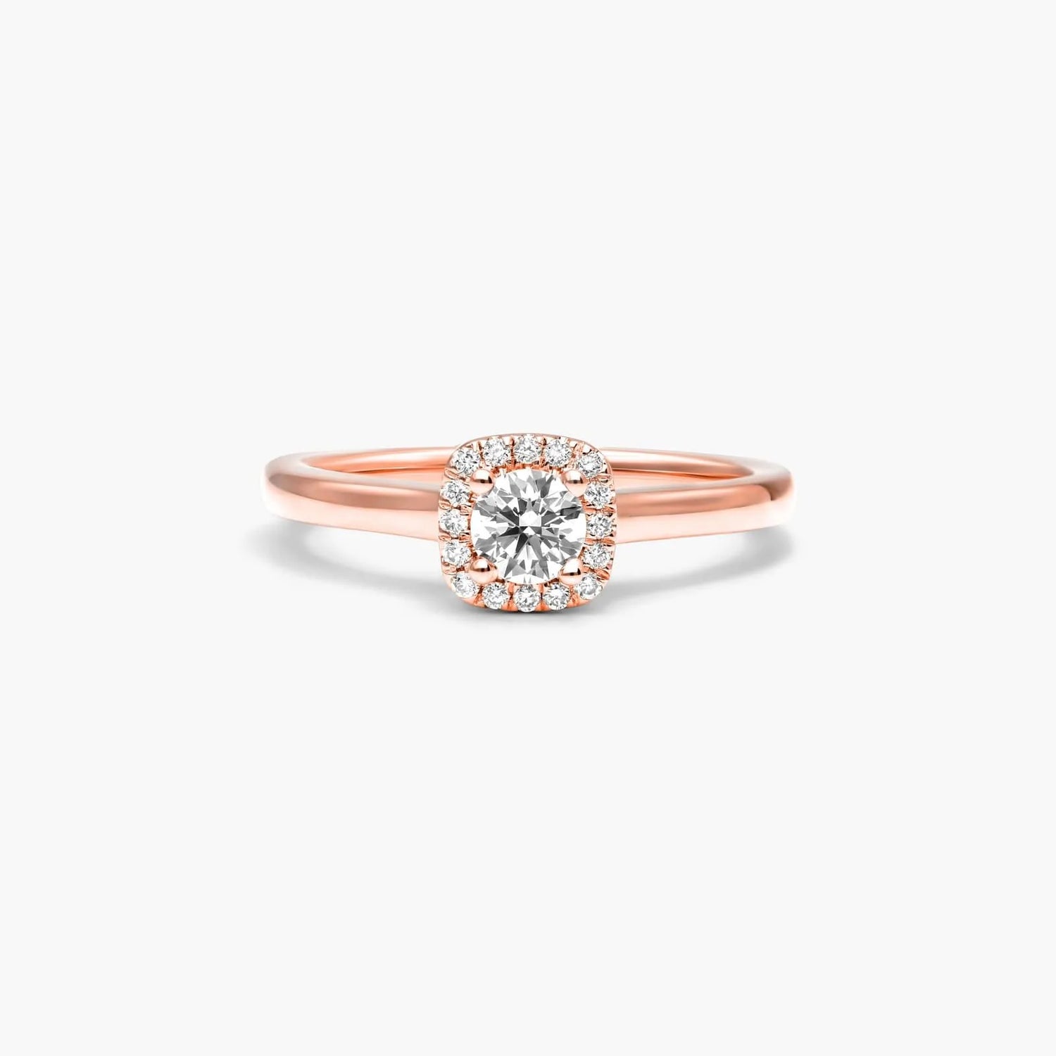 Anel  De Diamante Solitario noivado  em Ouro 18k luxo