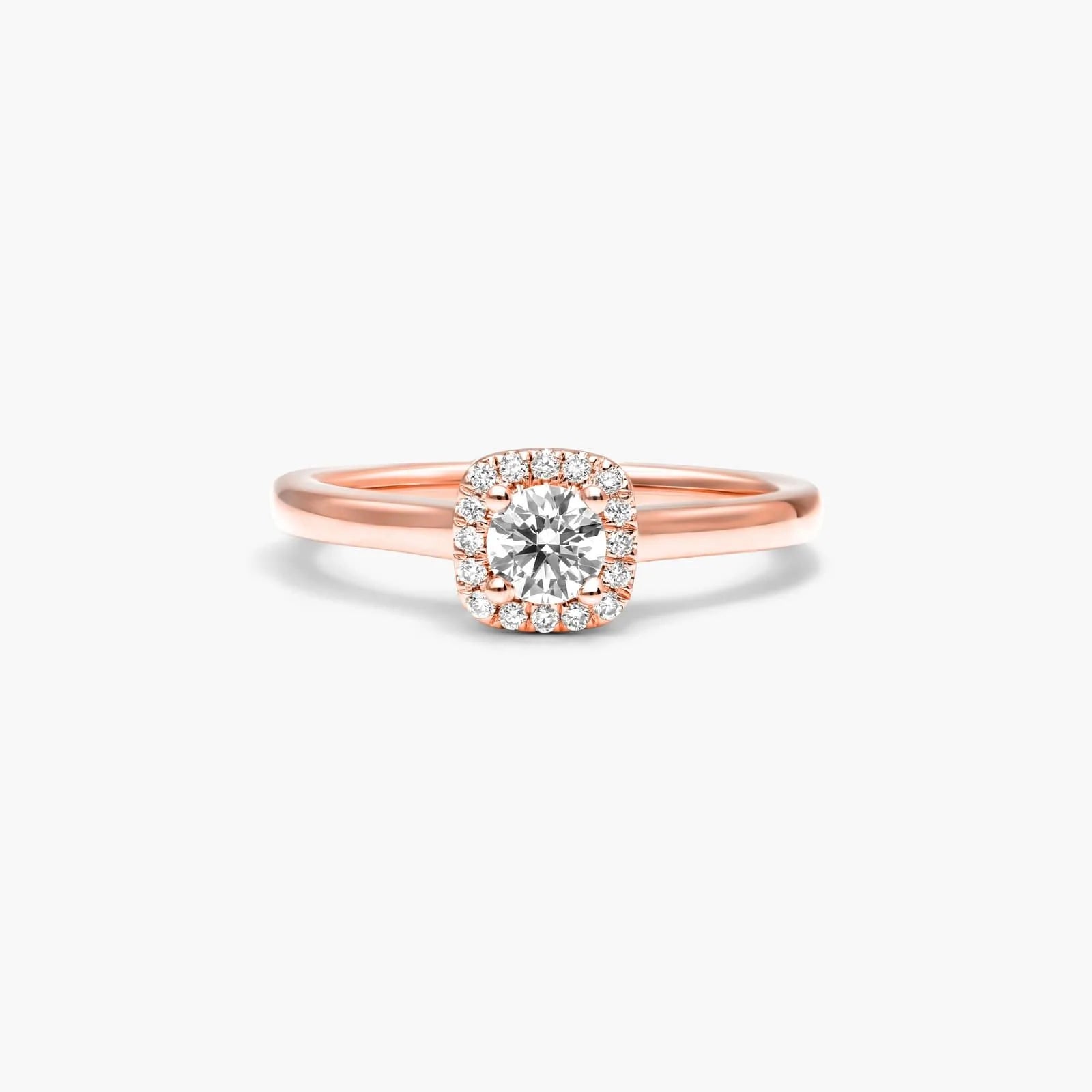 Anel  De Diamante Solitario noivado  em Ouro 18k luxo