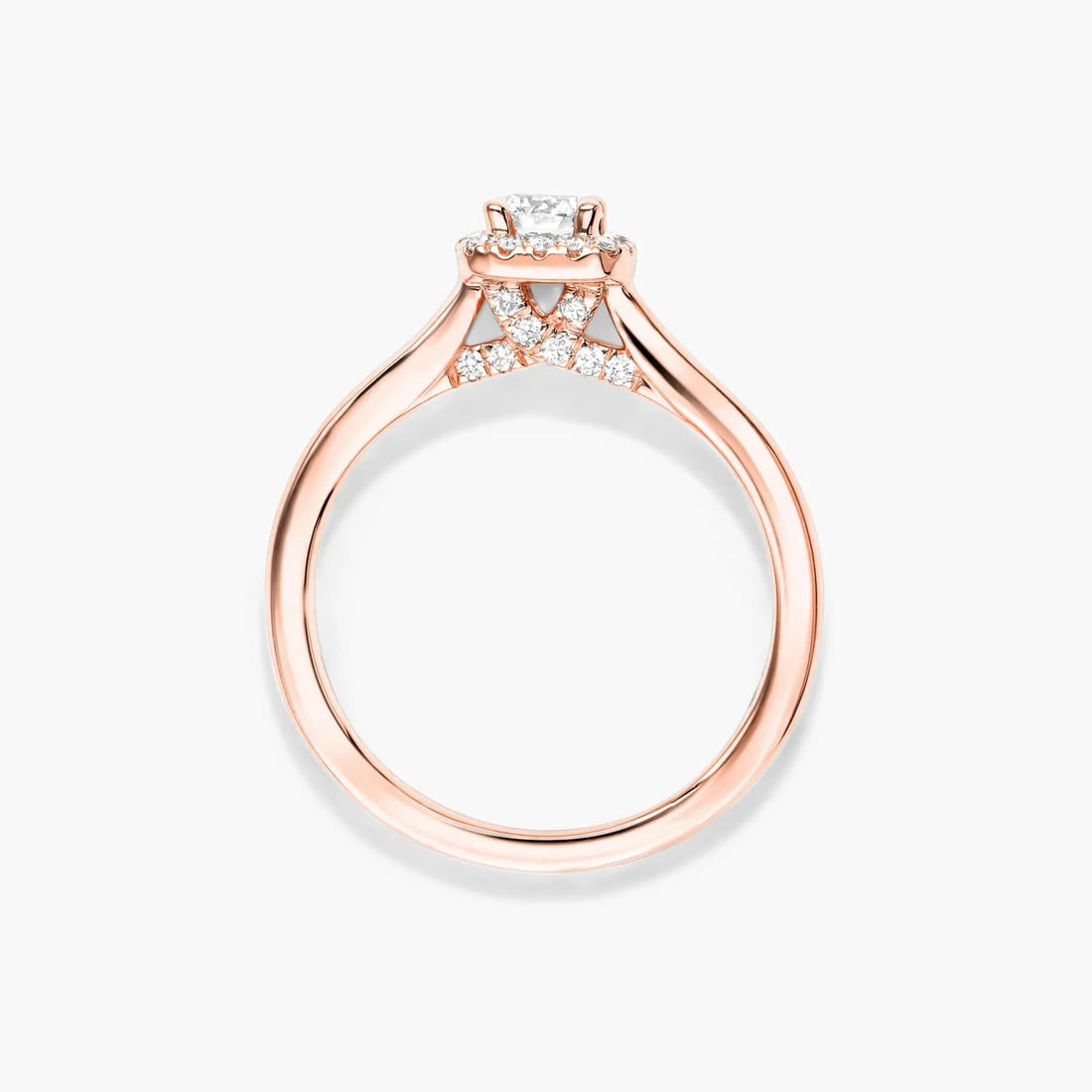 Anel  De Diamante Solitario noivado  em Ouro 18k luxo