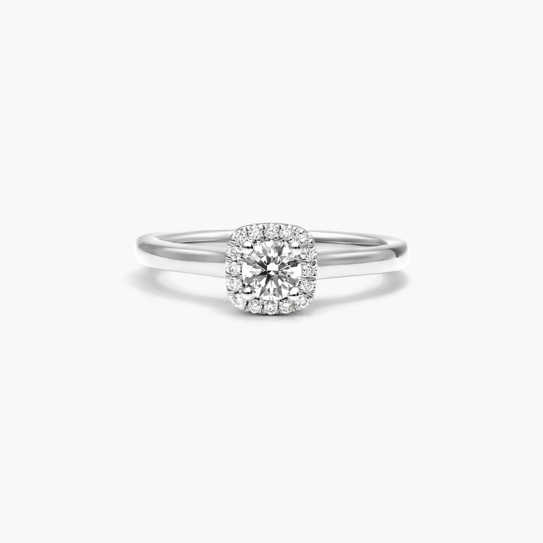 Anel  De Diamante Solitario noivado  em Ouro 18k luxo