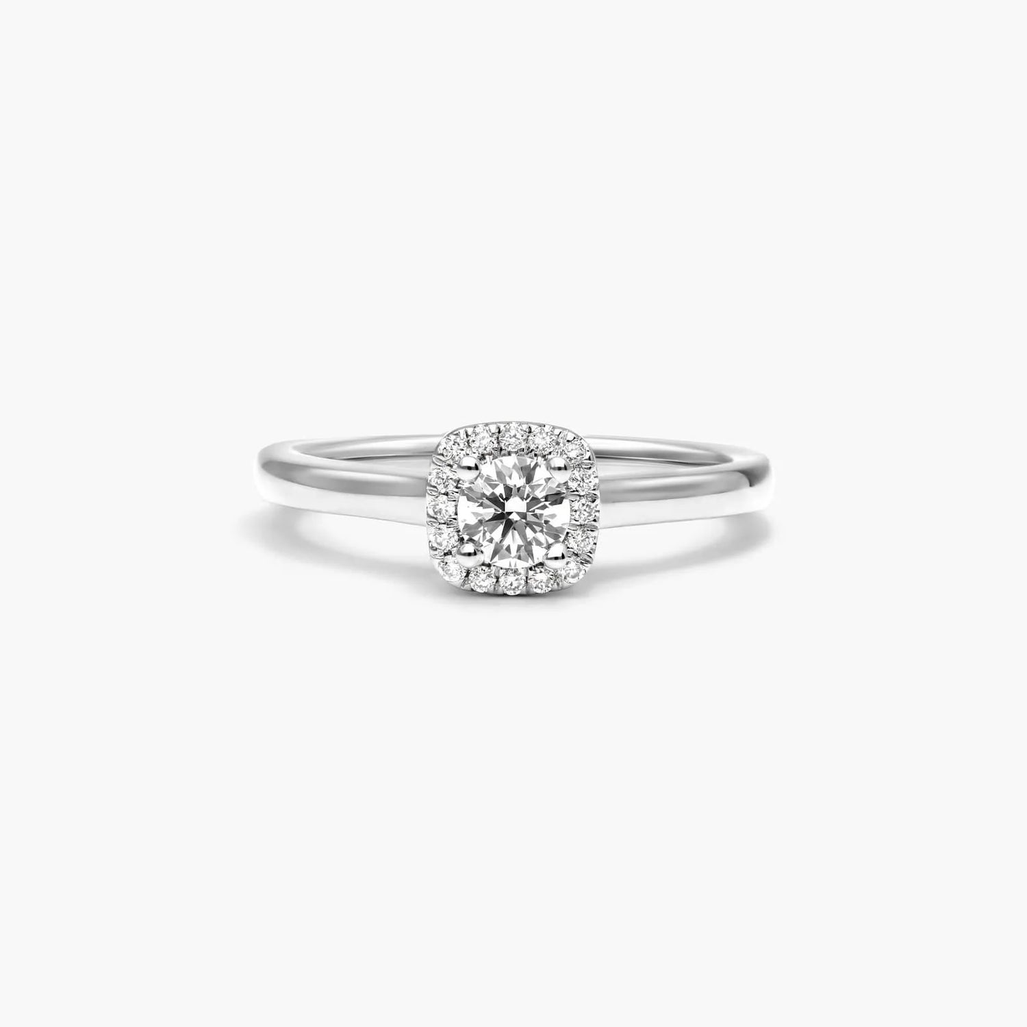 Anel  De Diamante Solitario noivado  em Ouro 18k luxo