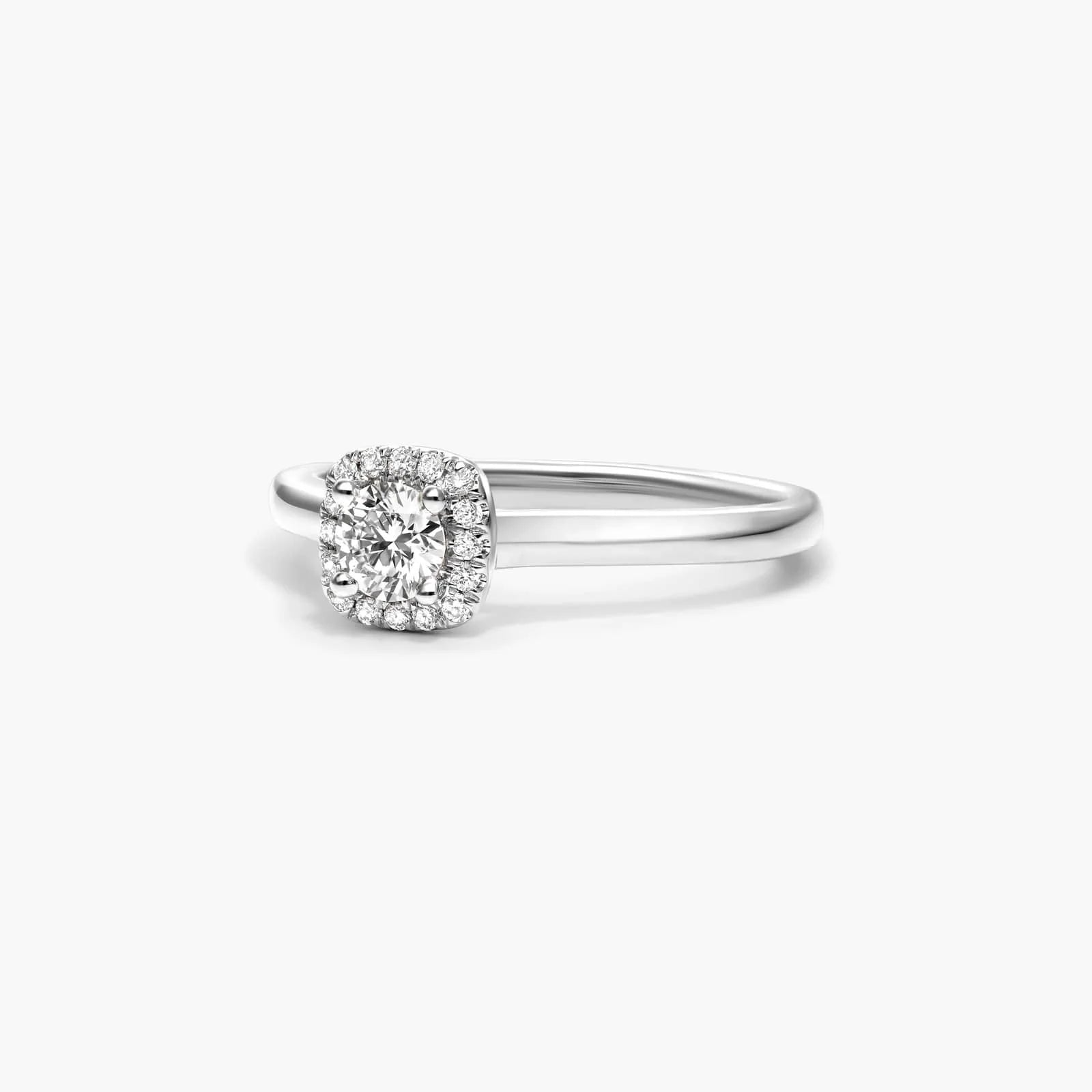 Anel  De Diamante Solitario noivado  em Ouro 18k luxo