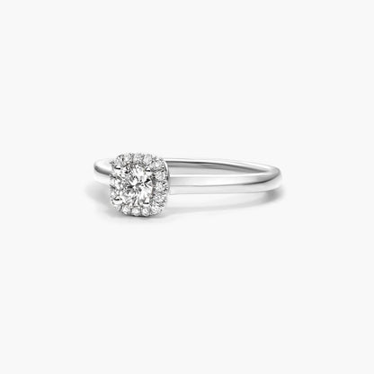 Anel  De Diamante Solitario noivado  em Ouro 18k luxo