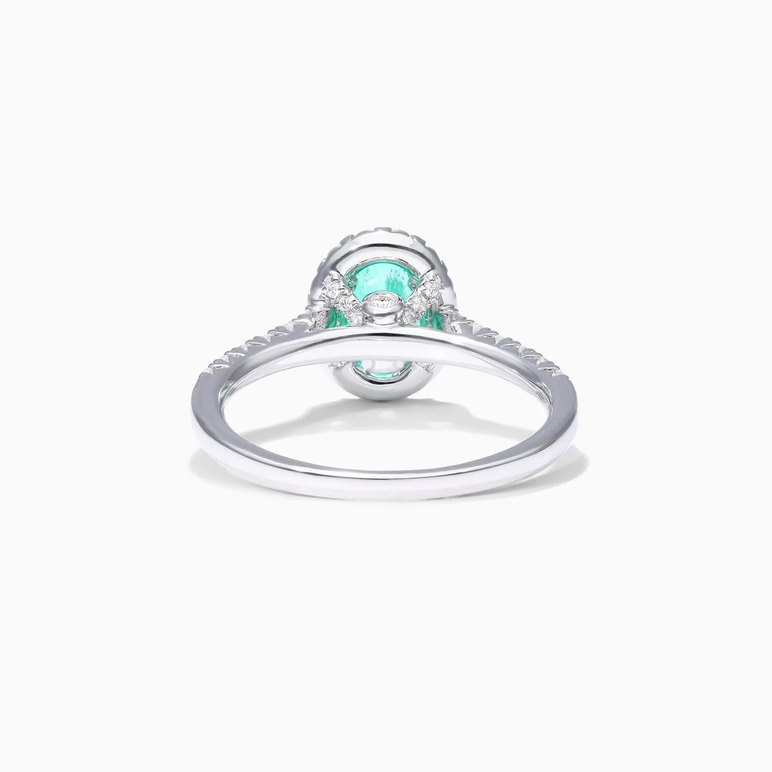 Anel de Esmeralda em Ouro 18k C/ Diamantes Brilhantes
