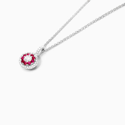 Corrente feminina em Ouro 18k diamantes e Rubis Luxo