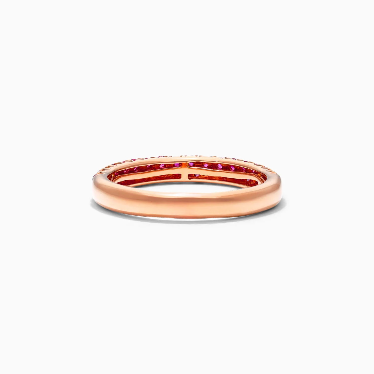 Anel De Safira Rosa em Ouro 18k Delicado