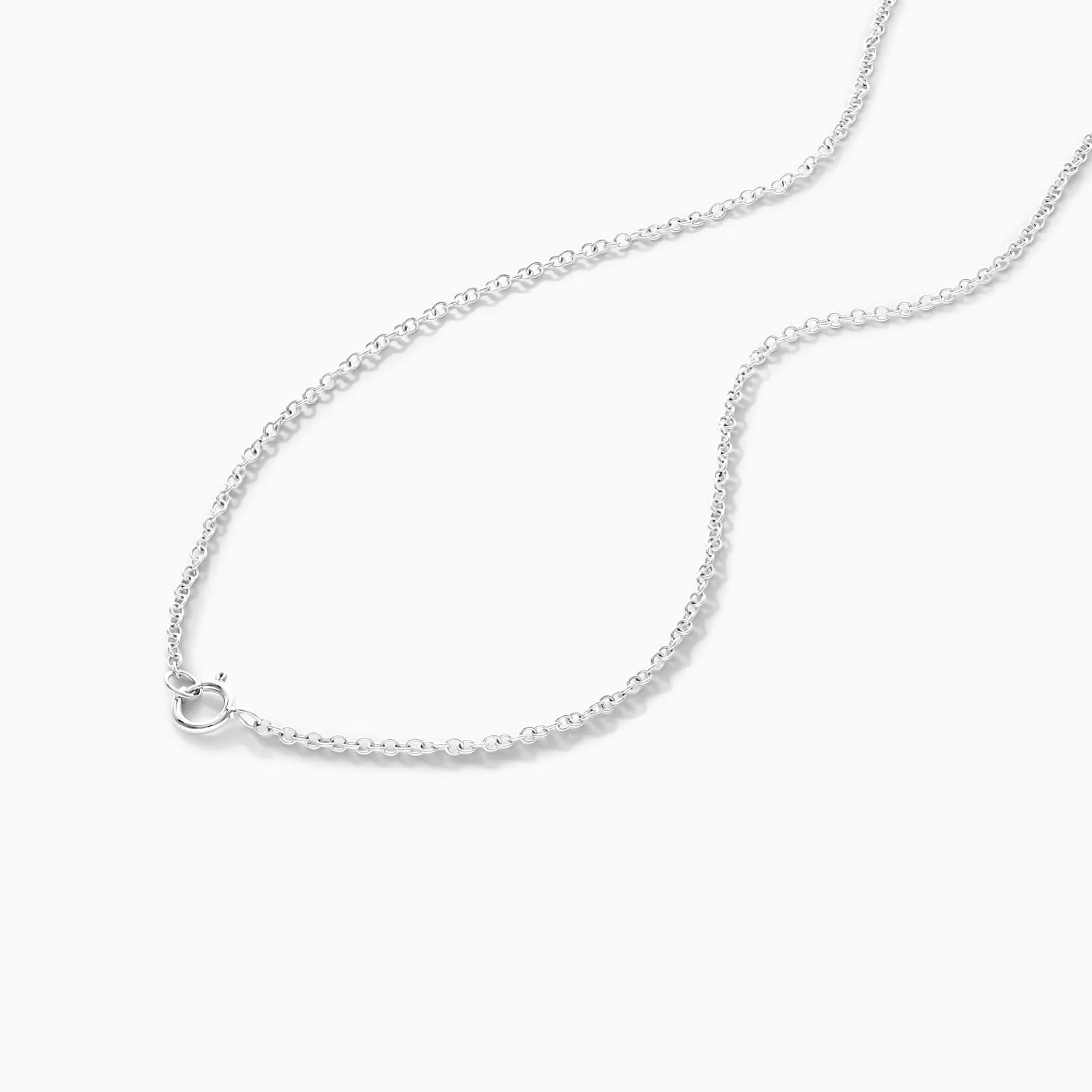 Colar Feminina Corrente  em Ouro 18k de Safira Azul e Diamantes Luxo