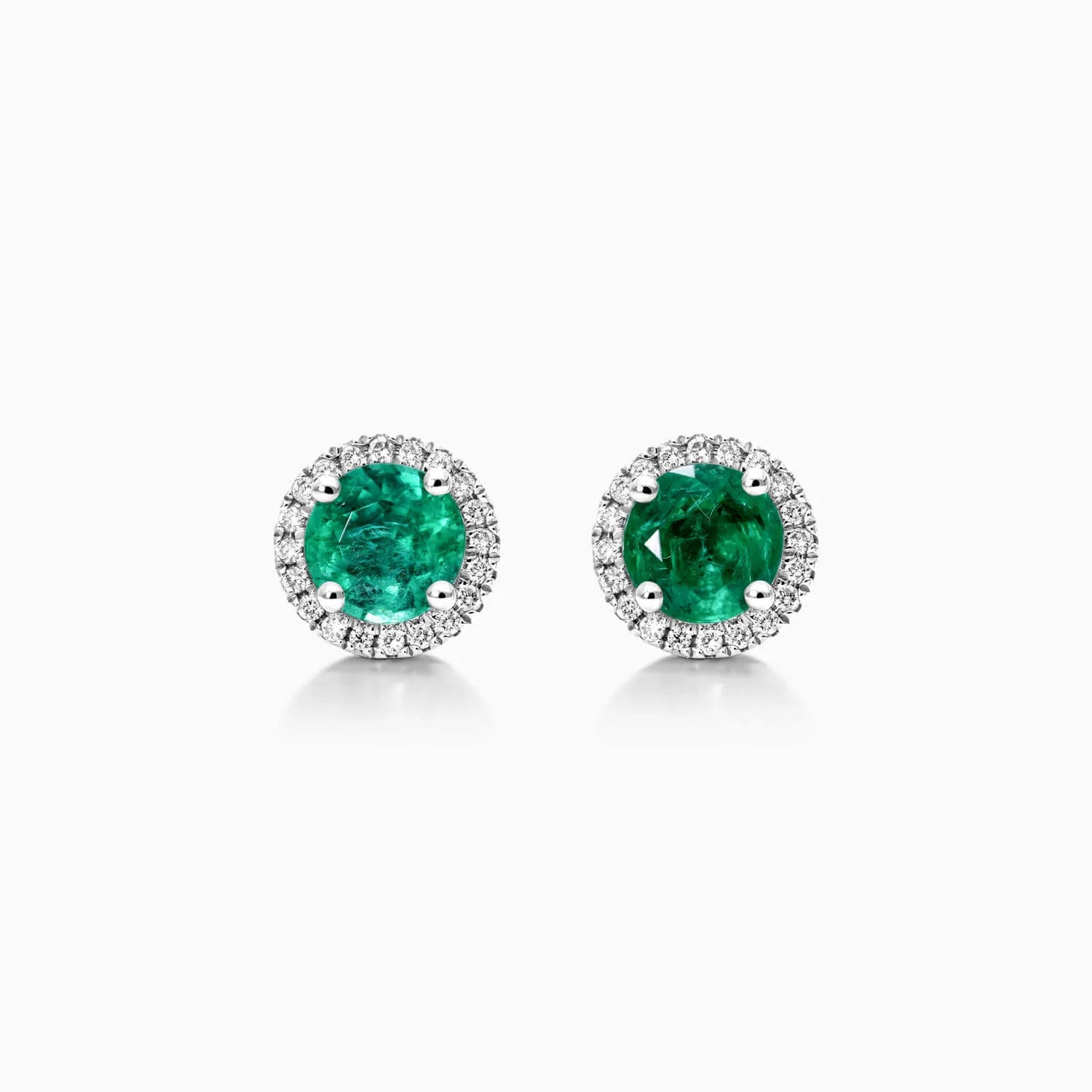 Brinco De Ouro 18k Feminino C/ Diamantes e Esmeralda Luxo Delicado Sweet