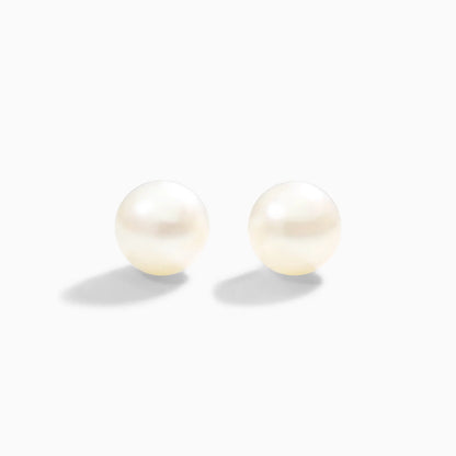 Brinco de Luxo em Ouro Branco 18k Com Perola