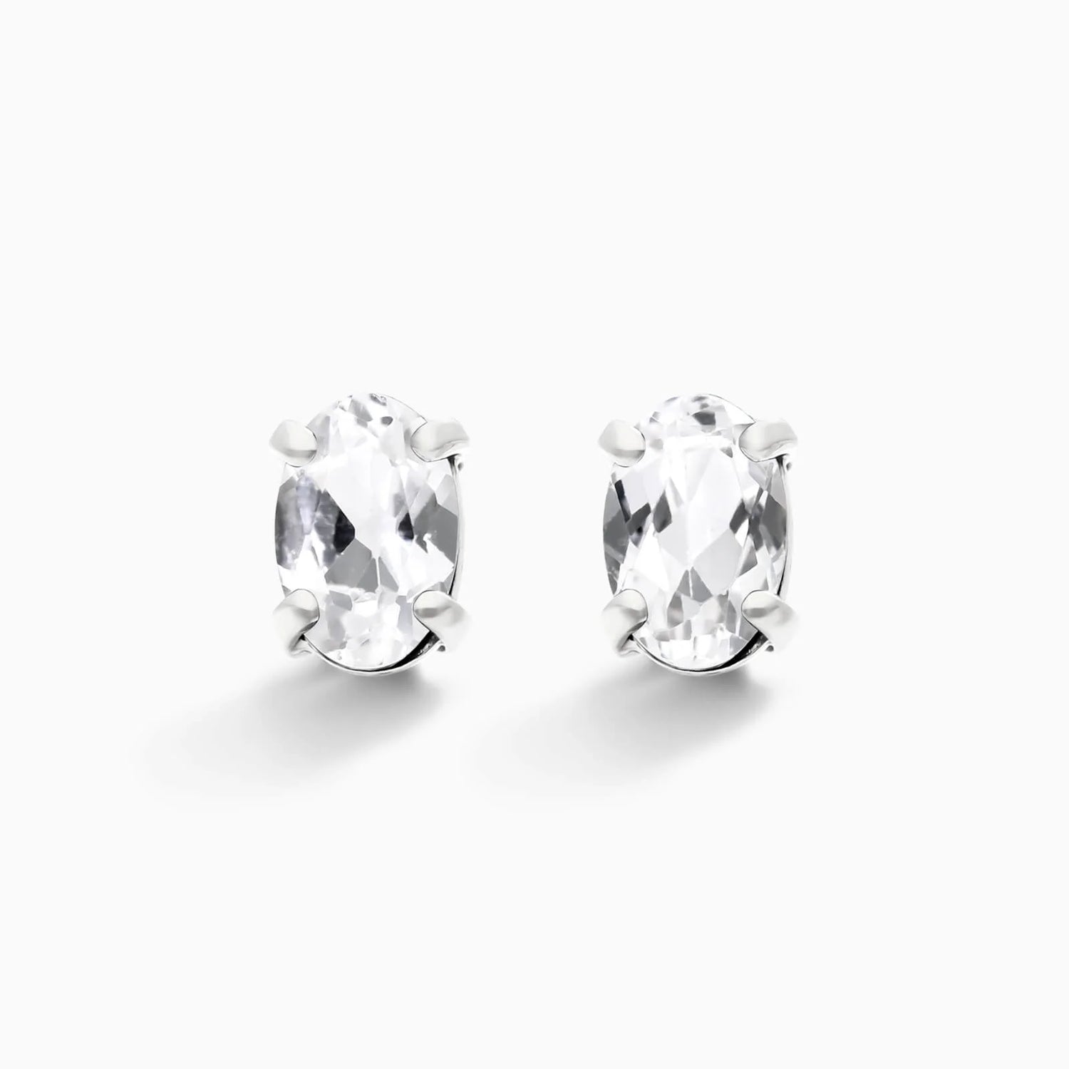 Brinco De Ouro 18k Feminino c/ Topazio Branco de Luxo Soul
