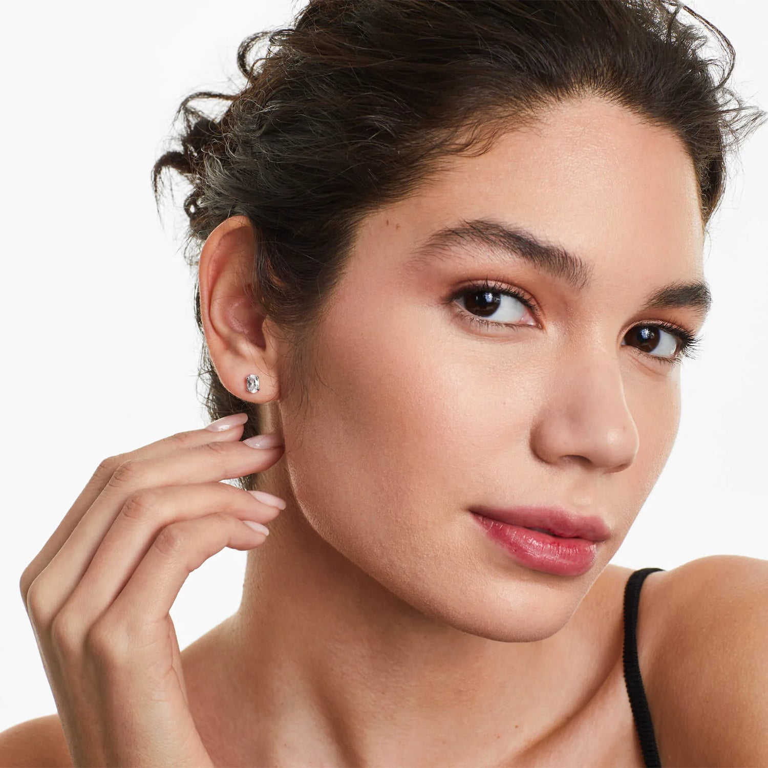 Brinco De Ouro 18k Feminino c/ Topazio Branco de Luxo Soul
