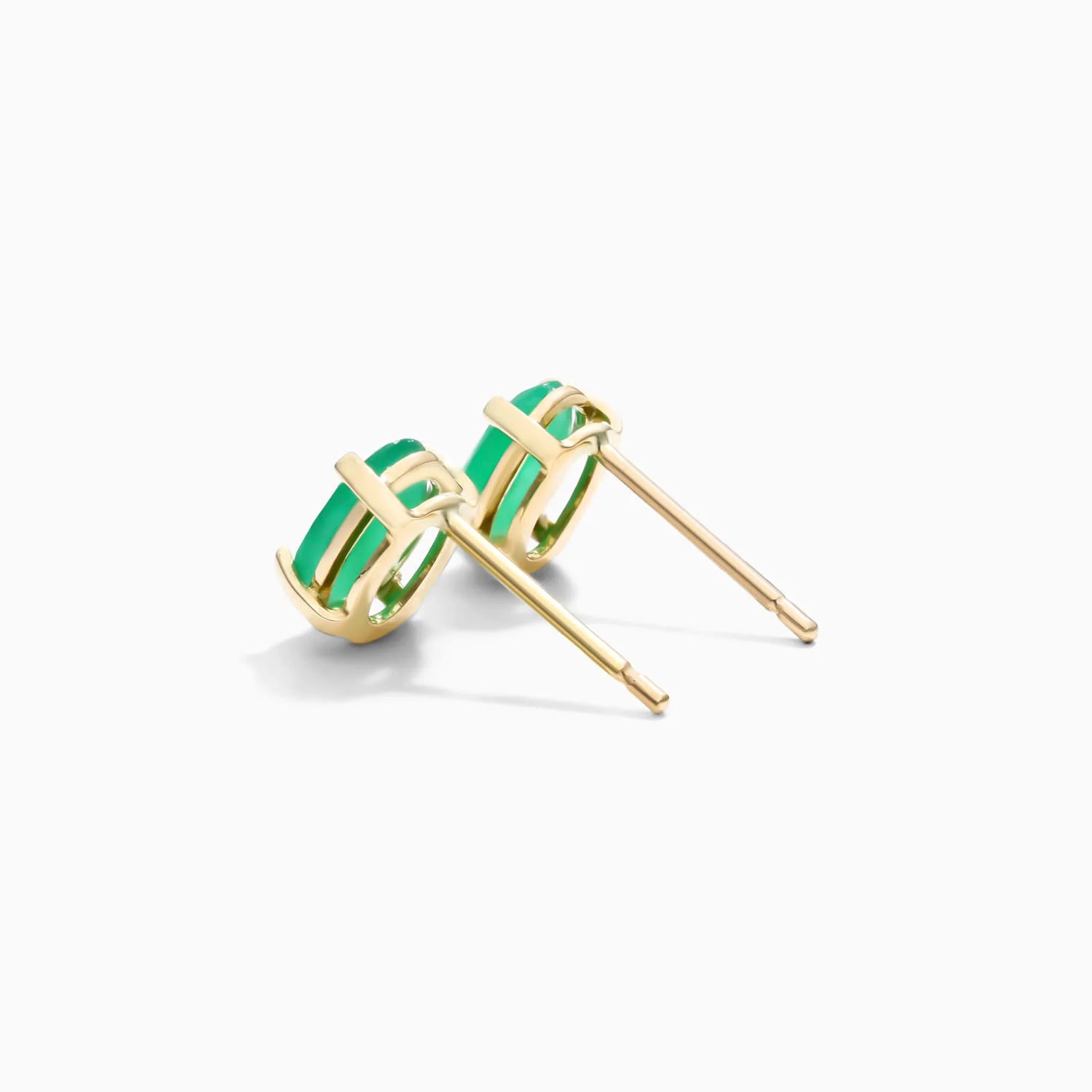 Brinco De Ouro 18k Feminino Esmeralda de Luxo Soul