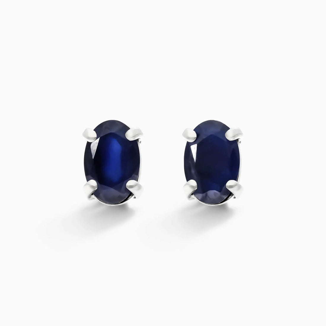 Brinco De Ouro 18k Feminino Safira Azul de Luxo Soul