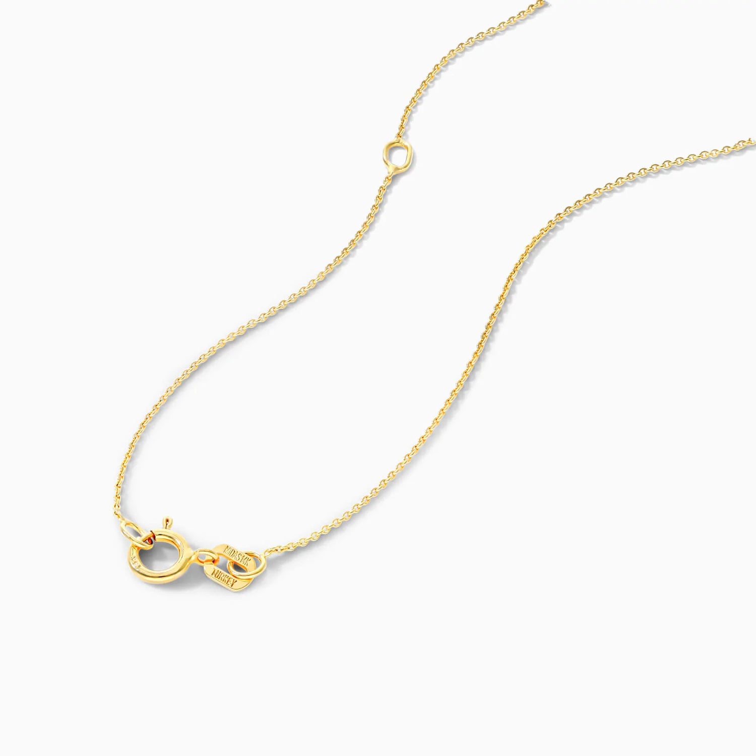 Colar Corrente Feminina em Ouro Amarelo 18k Esmeralda Solitaria