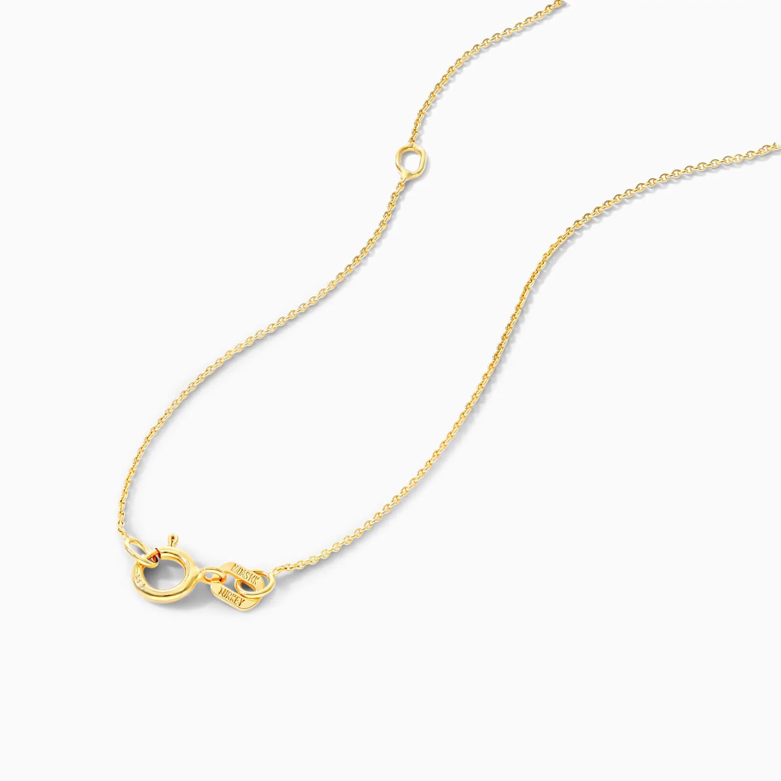 Colar Corrente Feminina em Ouro Amarelo 18k Esmeralda Solitaria