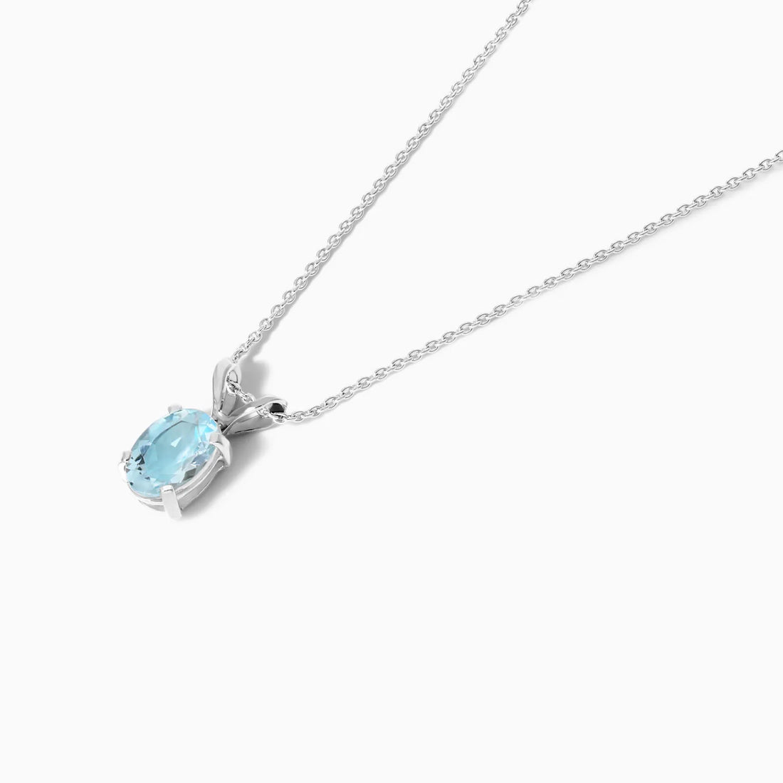 Corrente feminina em Ouro 18k ponto de luz água marinha Luxo