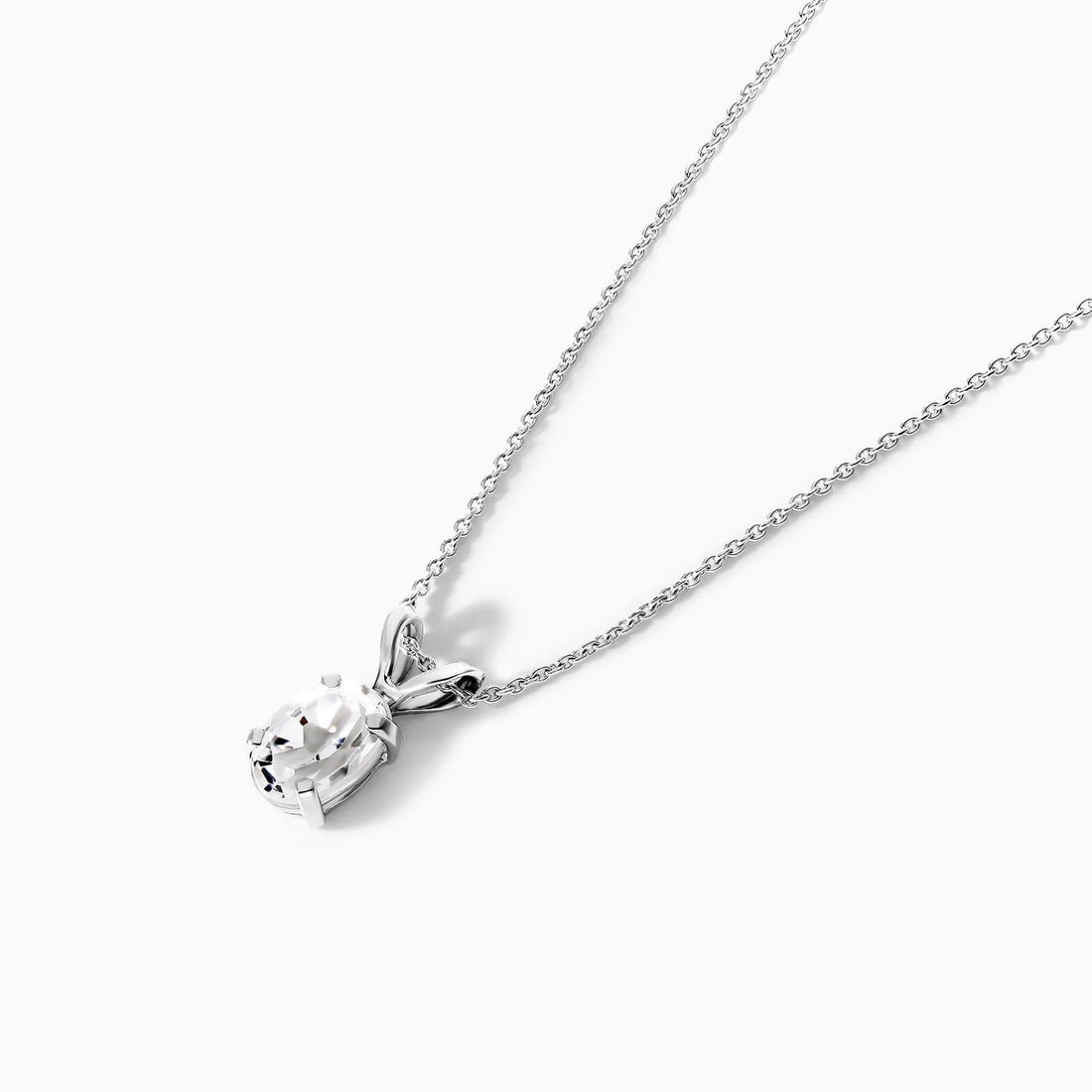 Corrente feminina em Ouro 18k ponto de luz Topazio Incolor Luxo