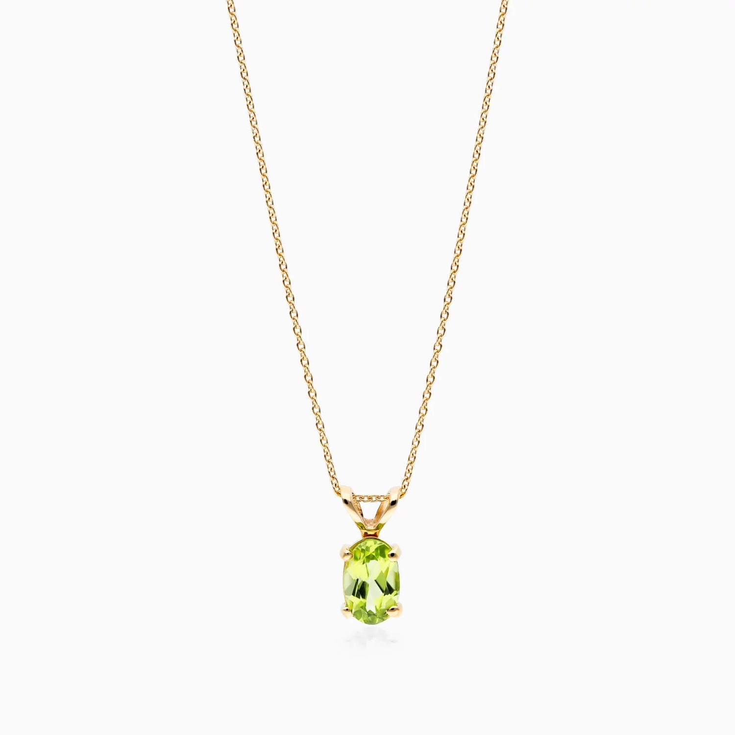 Corrente feminina em Ouro 18k ponto de luz Periodoto Luxo