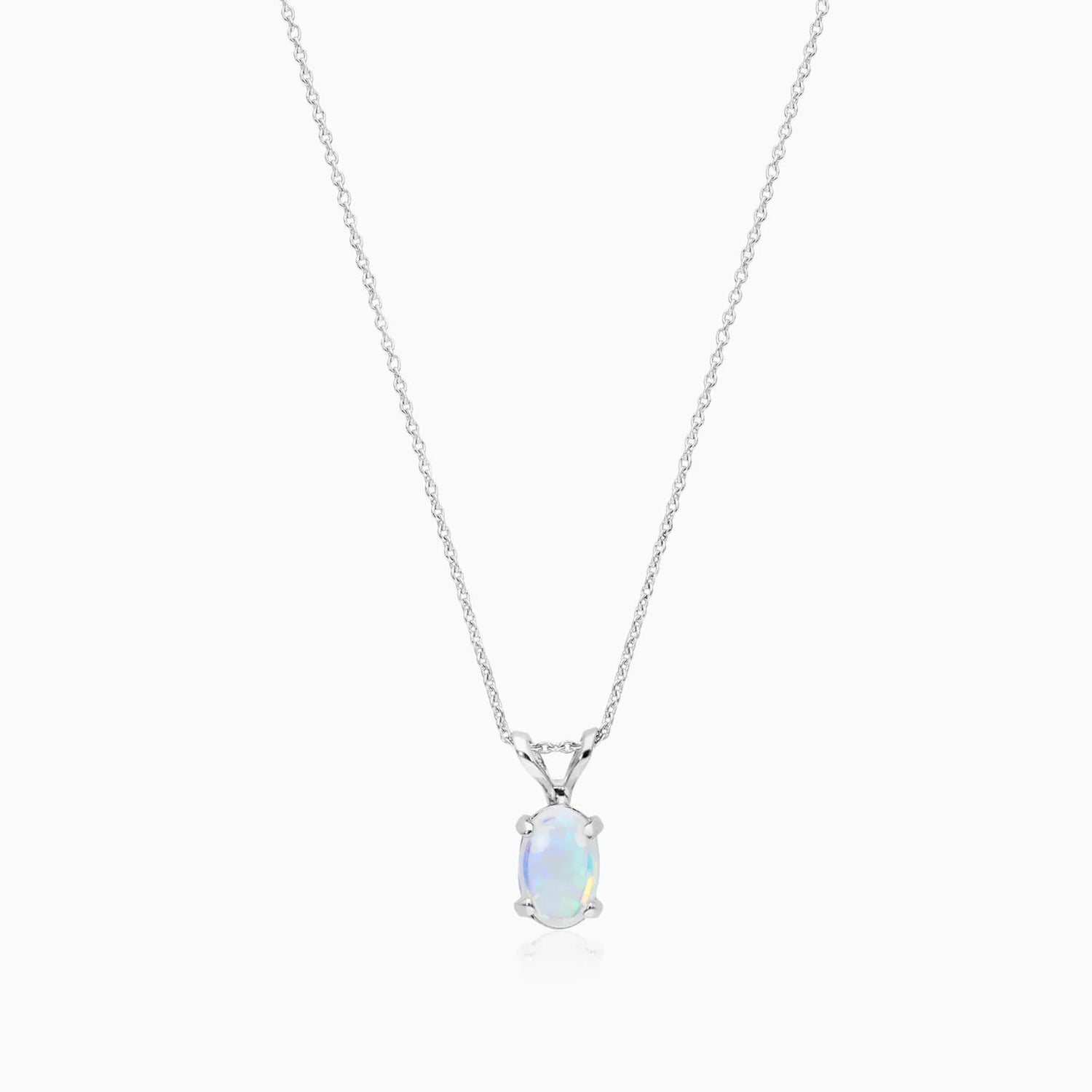 Corrente feminina em Ouro 18k ponto de luz Opala Luxo