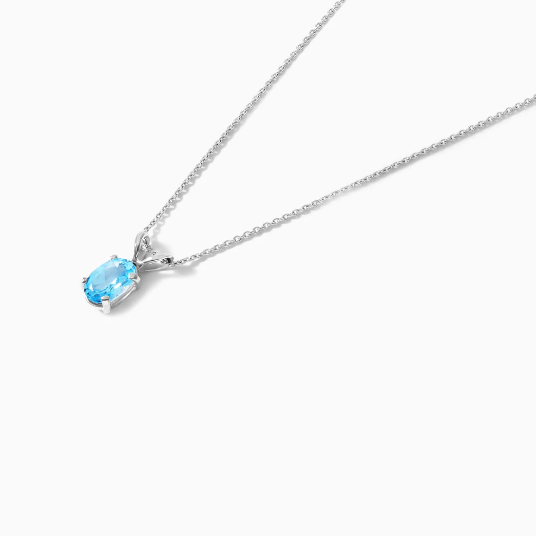 Corrente feminina em Ouro 18k ponto de luz Topazio Londo Luxo