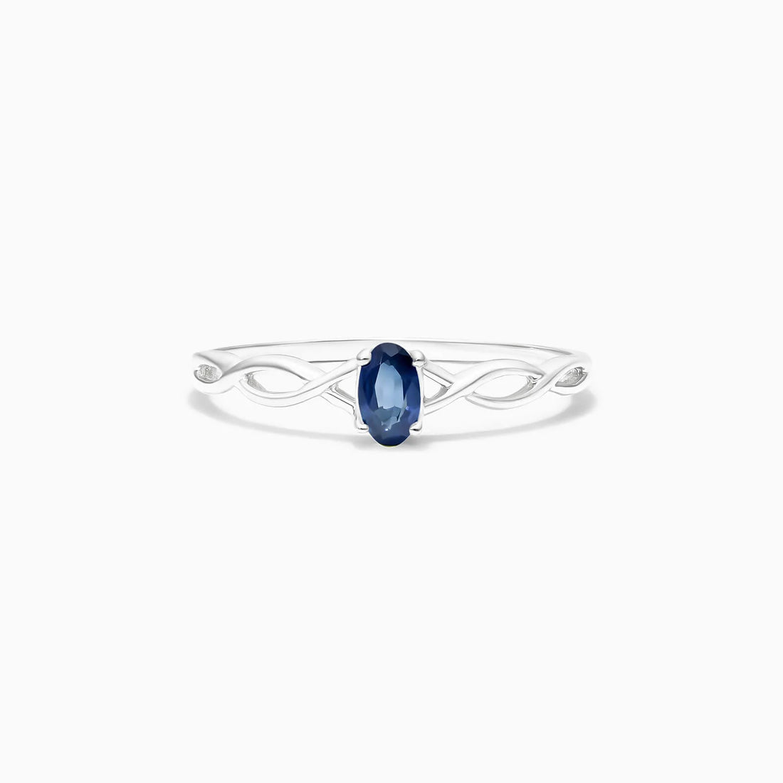 Anel De Ouro 18k Pedra Preciosa Safira Azul Solitario de Luxo