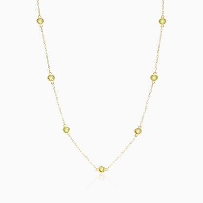 Corrente de Ouro Feminina 18k C/ Periodoto Coleçao Scarlat