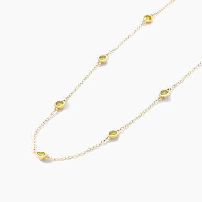 Corrente de Ouro Feminina 18k C/ Periodoto Coleçao Scarlat