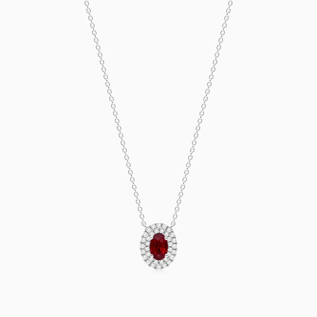 Corrente feminina em Ouro 18k diamantes e Rubi Luxo