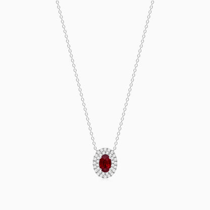 Corrente feminina em Ouro 18k diamantes e Rubi Luxo