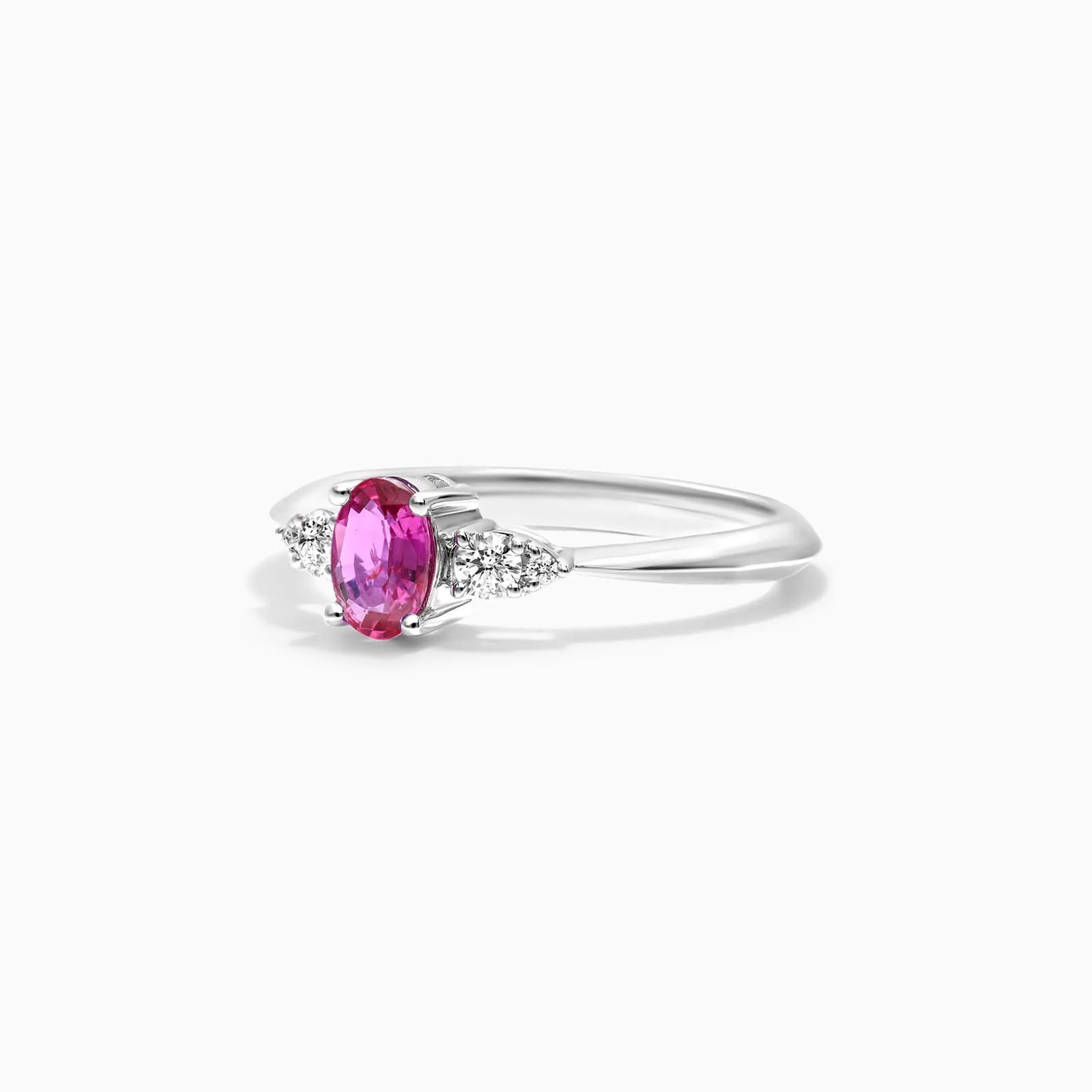 Anel De Ouro 18k Elsa  C/ Rubi Solitario e Diamantes