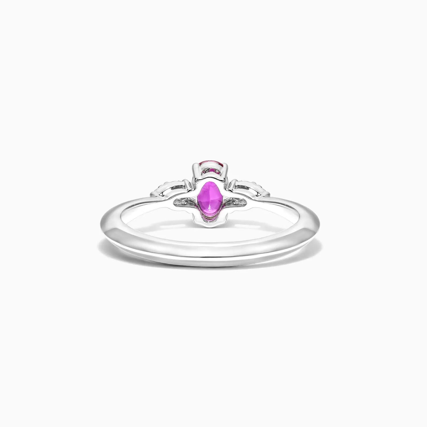 Anel De Ouro 18k Elsa  C/ Rubi Solitario e Diamantes