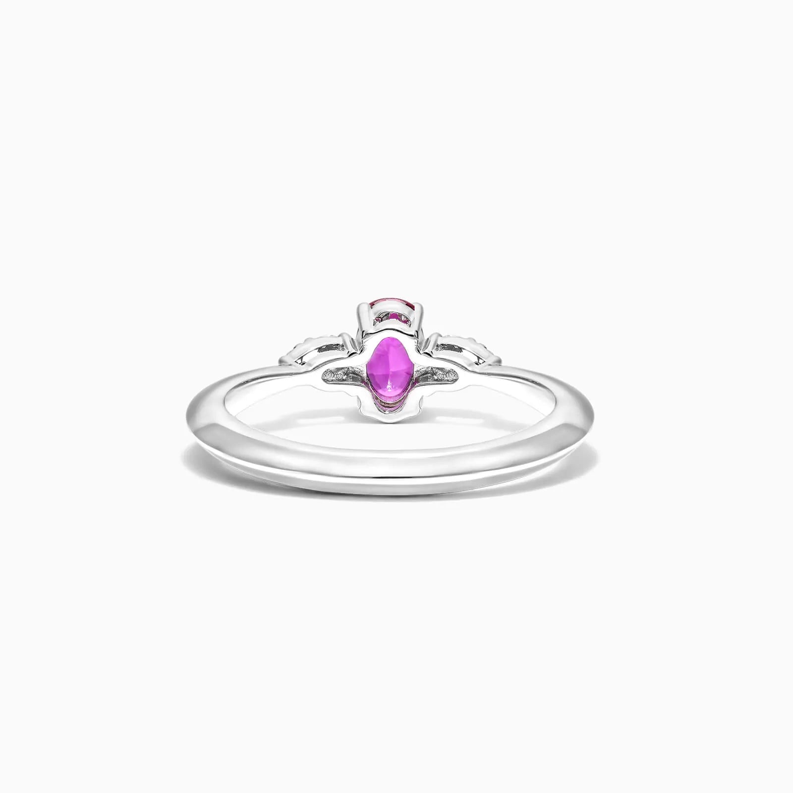 Anel De Ouro 18k Elsa  C/ Rubi Solitario e Diamantes