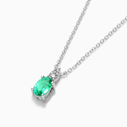 Corrente feminina em Ouro 18k diamantes e Esmeralda Luxo