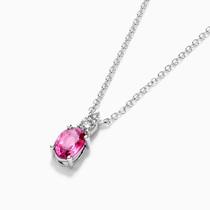 Corrente feminina em Ouro 18k diamantes e rubi Luxo