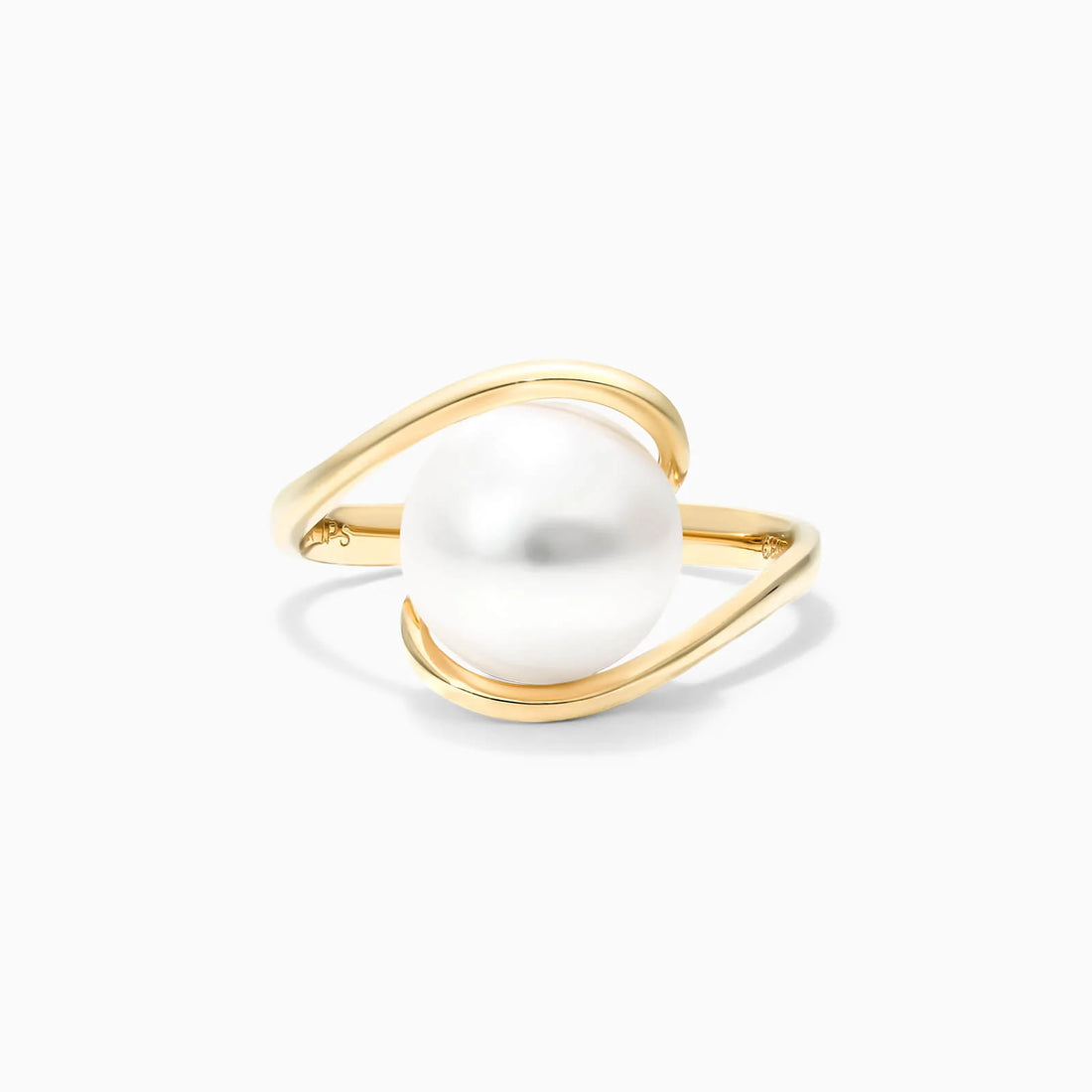 Anel De Perola em Ouro 18k Delicado Luxo