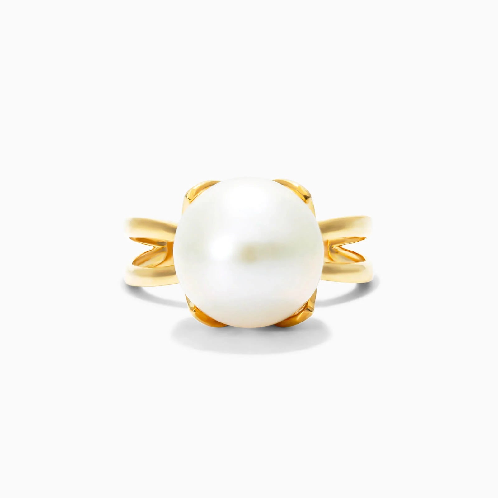 Anel De Ouro 18k Perola de Princesa Luxo