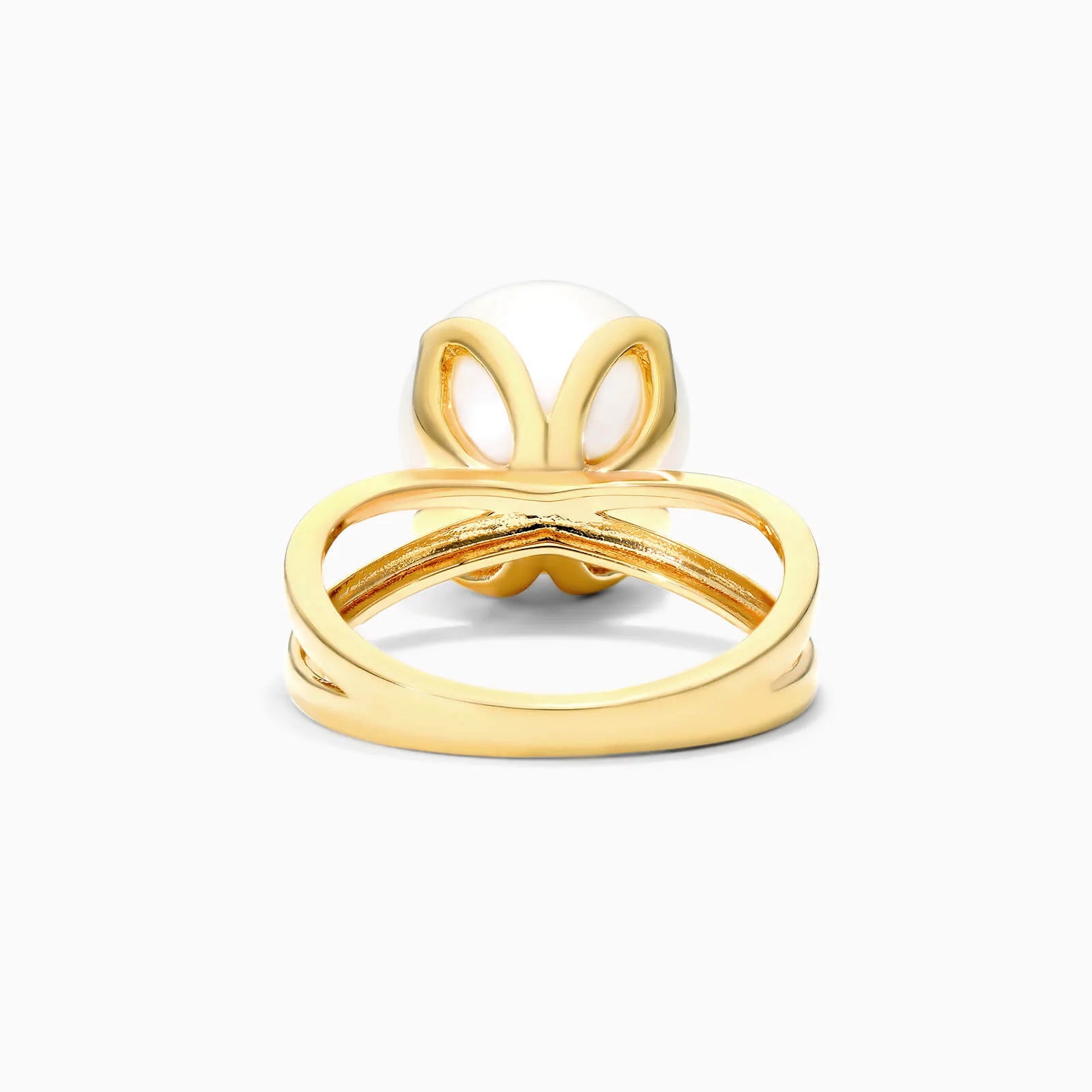 Anel De Ouro 18k Perola de Princesa Luxo