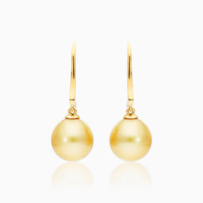 Brinco De Ouro 18k Feminino Perolas Cultivadas Dourada Luxo