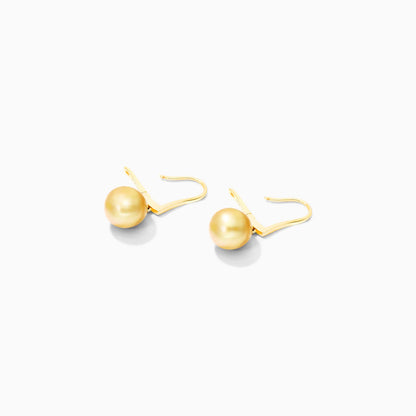 Brinco De Ouro 18k Feminino Perolas Cultivadas Dourada Luxo