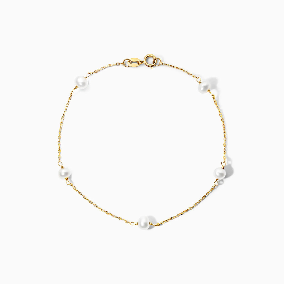 Pulseira Feminina de ouro pérolas bracelete