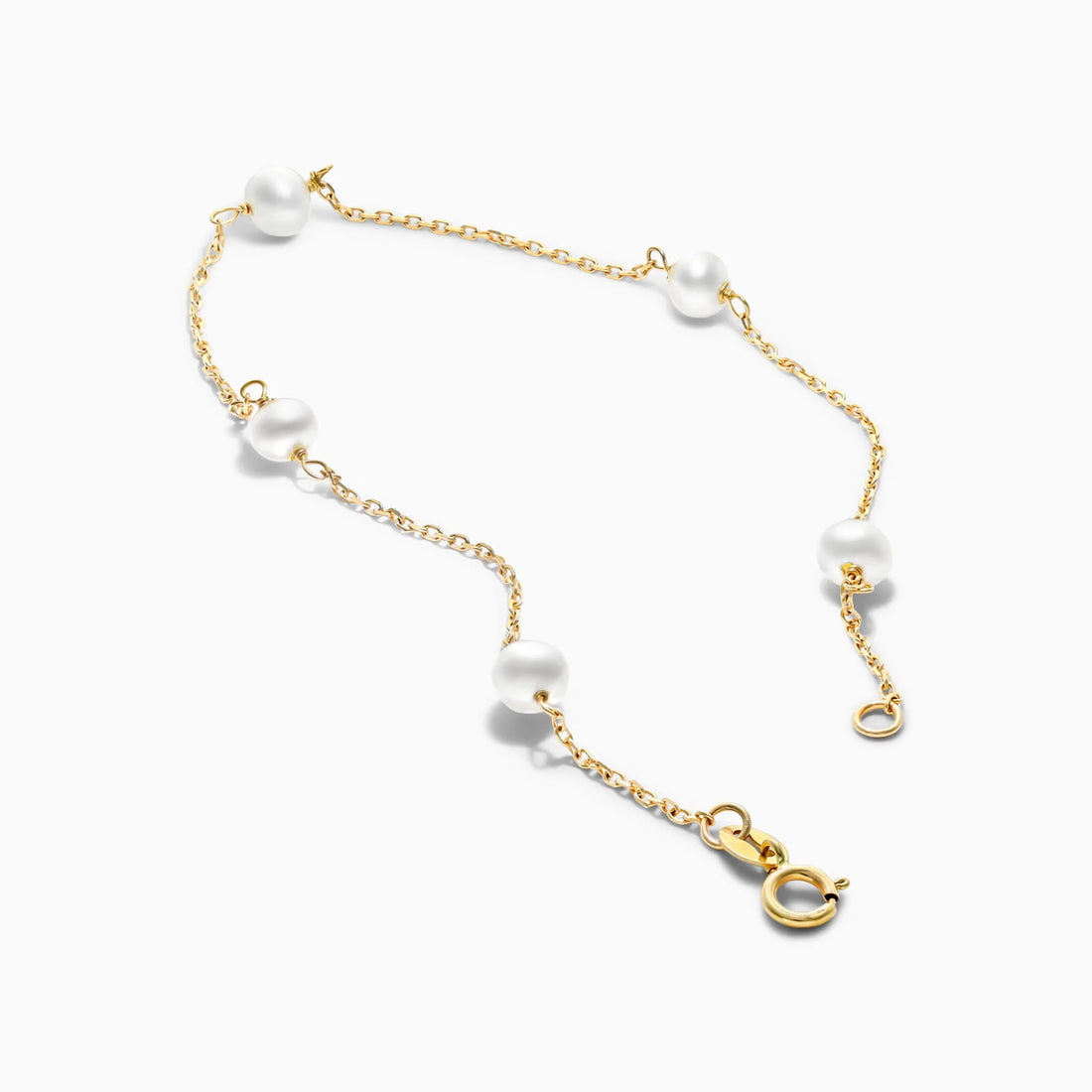 Pulseira Feminina de ouro pérolas bracelete