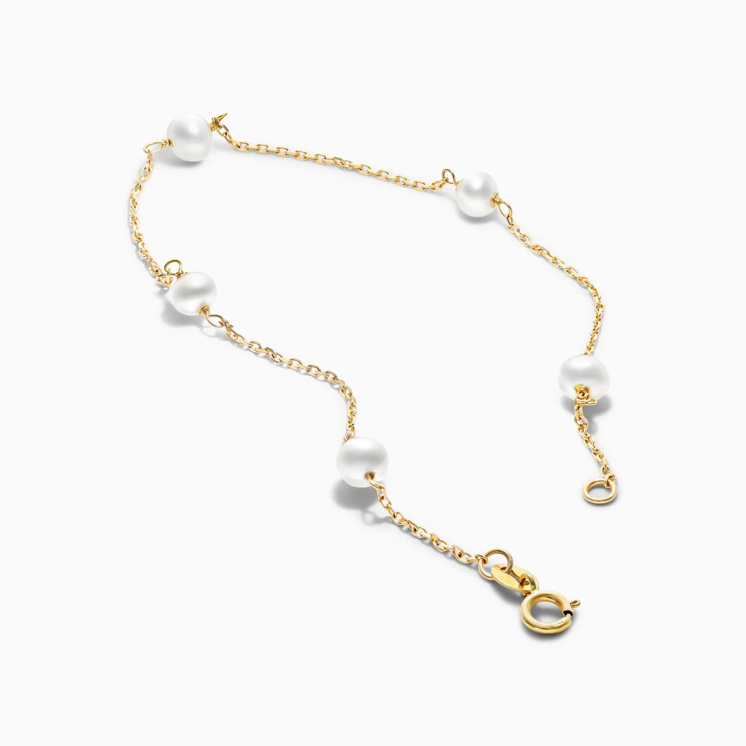Pulseira Feminina de ouro pérolas bracelete