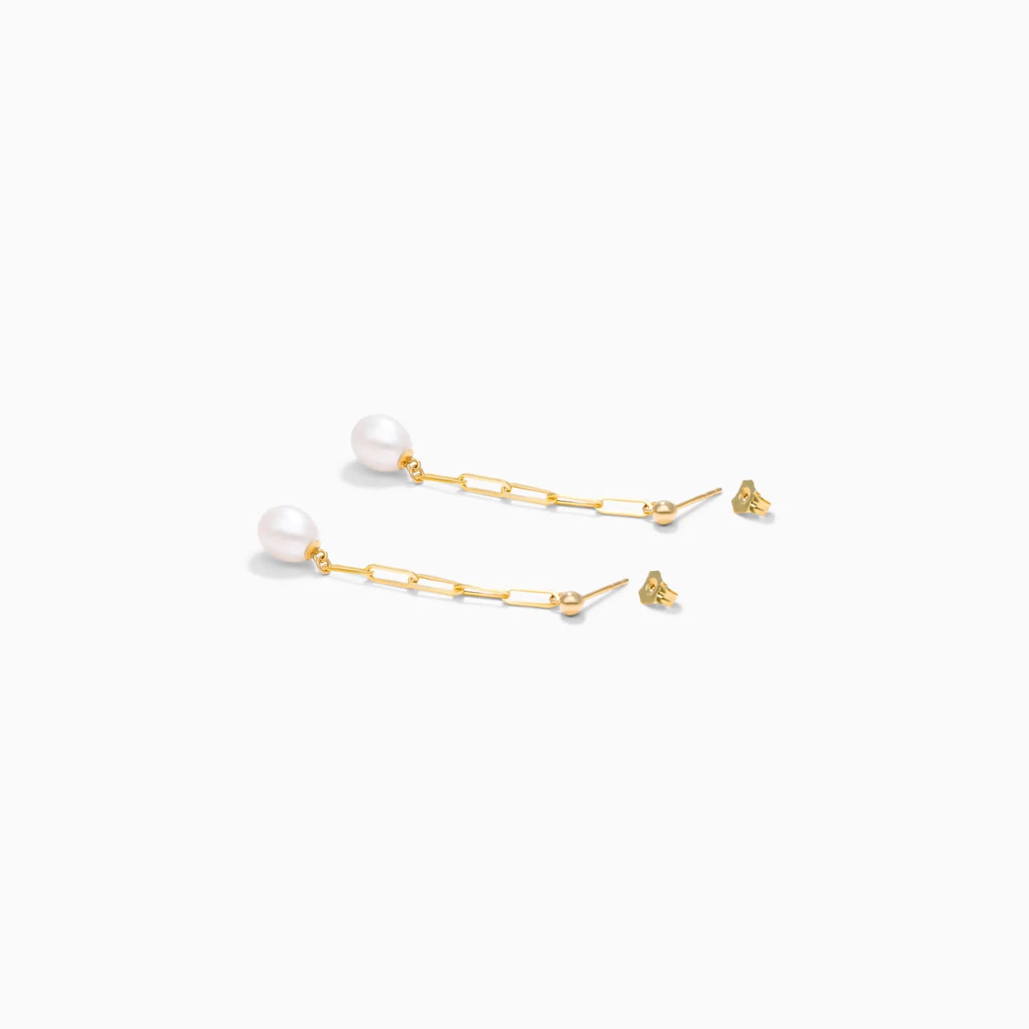 Brinco Clipes De Ouro 18k Com Perola