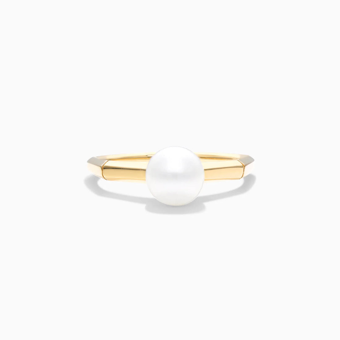 Anel Minimalista de Perola em Ouro 18k Delicado